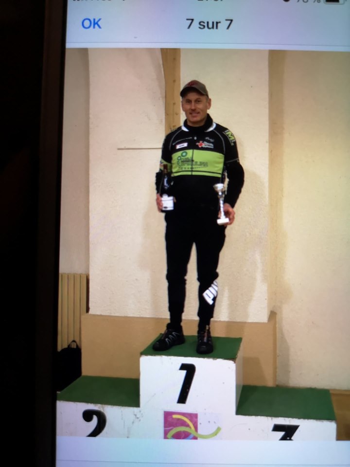 Rémy Dal Piva sur le podium à la corrida d’Autun